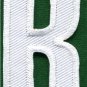 Letter R english alphabet language school applique iron-on patch new S-872