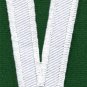 Letter V english alphabet language school applique iron-on patch new S-866