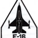 F-16 fighting falcon USAF air force jet aircraft applique iron-on patch S-689