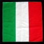 Italian national flag bandana handkerchief headwrap head wrap biker 20X20 in.