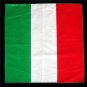 Italian national flag bandana handkerchief headwrap head wrap biker 20X20 in.