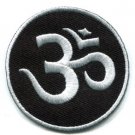 Aum om infinity hindu hinduism yoga indian trance applique iron-on patch new S-1