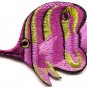 Angelfish fish aquatic wildlife pink applique iron-on patch new S-286