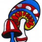 Mushroom boho 70s hippie retro love peace weed pot applique iron-on patch S-81