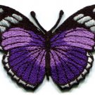 Butterfly insect boho hippie retro love purple applique iron-on patch new S-160
