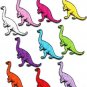 Lot of 10 brontosaurus jurassic dinosaur lizard kids appliques iron-on patches