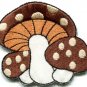 Lot of 7 mushroom boho hippie retro love peace weed appliques iron-on patches
