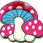 Lot of 7 mushroom boho hippie retro love peace weed appliques iron-on patches