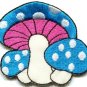 Lot of 7 mushroom boho hippie retro love peace weed appliques iron-on patches