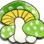 Lot of 7 mushroom boho hippie retro love peace weed appliques iron-on patches