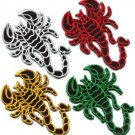 Lot of 4 scorpion biker tattoo Muay Thai kickboxing appliques iron-on patches