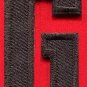 Letter G english alphabet language school applique iron-on patch new S-879