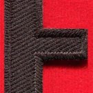 Letter F english alphabet language school applique iron-on patch new S-878