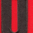 Letter Q english alphabet language school applique iron-on patch new S-889