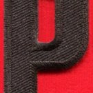 Letter P english alphabet language school applique iron-on patch new S-888