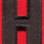 Letter H english alphabet language school applique iron-on patch new S-880