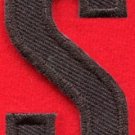 Letter S english alphabet language school applique iron-on patch new S-891