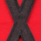 Letter X english alphabet language school applique iron-on patch new S-896