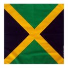 Flag of Jamaica Jamaican bandana handkerchief headwrap head wrap biker 20X20 in.