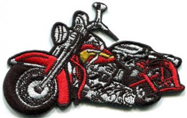 Motorcycle bike biker scoot cruiser chopper applique iron-on patch new S-761