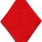 Red diamond suit playing cards biker retro poker applique iron-on patch S-656