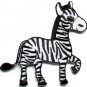 Zebra african equid wild horse safari wildlife applique iron-on patch new S-669