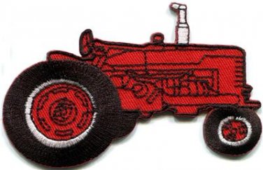Tractor crawler plow farm truck retro applique iron-on patch new S-677 FREE WORLDWIDE DELIVERY!