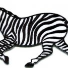 Zebra african equid wild horse safari wildlife applique iron-on patch new S-581