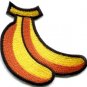 Bananas bunch fruit snack monkey jungle retro fun applique iron-on patch S-820