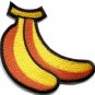 Bananas bunch fruit snack monkey jungle retro fun applique iron-on patch S-820