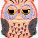 Owl bird of prey hoot animal wildlife applique iron-on patch new S-680