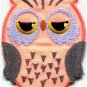 Owl bird of prey hoot animal wildlife applique iron-on patch new S-680