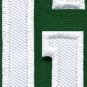 Letter G english alphabet language school applique iron-on patch new S-851