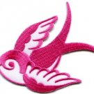 Bird tattoo swallow dove swiftlet sparrow biker applique iron-on patch new S-968
