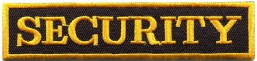 Security police law enforcement staff applique iron-on badge patch new S-821