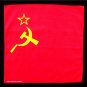 Soviet hammer & sickle flag bandana handkerchief headwrap biker 20X20 in. new