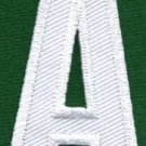 Letter A english alphabet language school applique iron-on patch new S-847