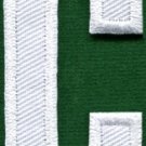 Letter C english alphabet language school applique iron-on patch new S-849