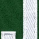 Letter J english alphabet language school applique iron-on patch new S-856