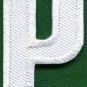 Letter P english alphabet language school applique iron-on patch new S-862