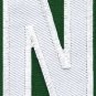 Letter N english alphabet language school applique iron-on patch new S-861