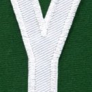 Letter Y english alphabet language school applique iron-on patch new S-870