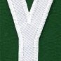 Letter Y english alphabet language school applique iron-on patch new S-870