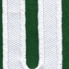 Letter Q english alphabet language school applique iron-on patch new S-863