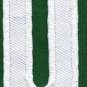 Letter Q english alphabet language school applique iron-on patch new S-863