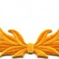 Yellow trim fringe military insignia sew sewing applique iron-on patch new S-964