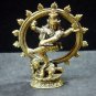 Hindu god Shiva Nataraja dance Nataraj trance brass figurine 2.5 x 3 in. FREE WORLDWIDE DELIVERY!