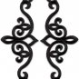 Black trim fringe leaves boho sew applique iron-on patches pair new S-1122 FREE WORLDWIDE DELIVERY!