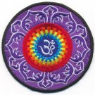 Aum om infinity hindu yoga indian applique iron-on patch new T-6 WORLDWIDE DELIVERY IS FREE!