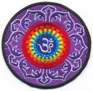 Aum om infinity hindu yoga indian applique iron-on patch new T-6 WORLDWIDE DELIVERY IS FREE!